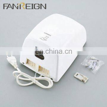 Home Bathroom ABS Plastic Automatic Sensor High Speed Jet Air Hand Dryer