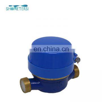 8 wheels 1/2 inch single jet brass body water flow meters