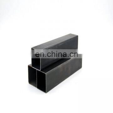 Erw Welded Black Carbon Square Steel Hollow Pipes For Construction Material