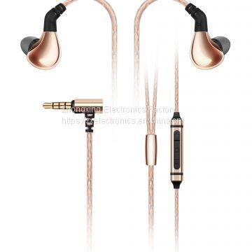 High quality  zinc ally music in ear headphone