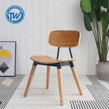 DC-6003M Topwell New Design Leisure Chair Bent Wood Chair Modern Dining Chair