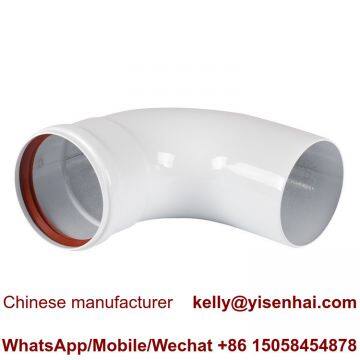 90 Degree White Elbow/Bend/Chimney Flues/Smoke Pipe for gas boilers en14471