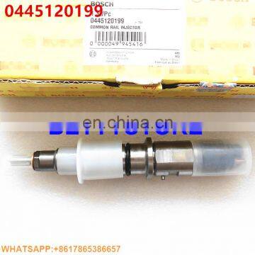 genuine and brand new common rail injector 0445120199 for bos ch cum-mins isle