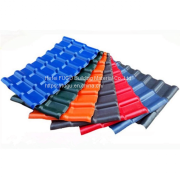 Corrosion Resistant Corrugated Thick Plastic Resin kerala ASA Synthetic Spanish Roof Tiles