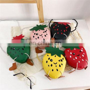 Kids Shoulder Bag Children Girls Cute Cartoon Strawberry Messenger Crossbody Shoulder Bags