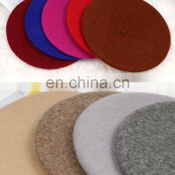 Mom Kids Family Matching Hats Fashion Wool Beret Caps Embroidered Beret Hat French Artist Warm Beanie Beret Hat photo-2