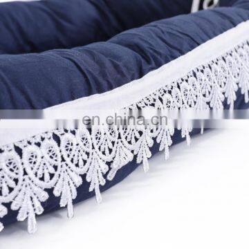 Portable Soft Breathable Baby Snuggle Nest Newborn Crib Baby Lounger Sleeping Bed photo-4