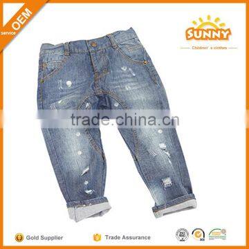 Low Cost Baby Jeans Branded Baby Boy Pants Sales Promotion