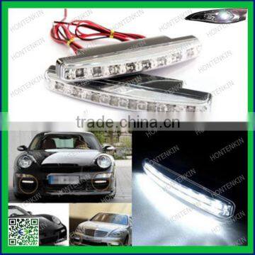 Waterproof White DC 12V NEW High Quality 8 LED Daytime Driving Running Light DRL Fog Lamp for Golf 6 opel corsa