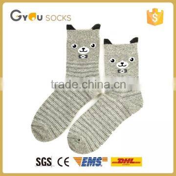 crew cotton children customized girls bear school kids socks wholesales