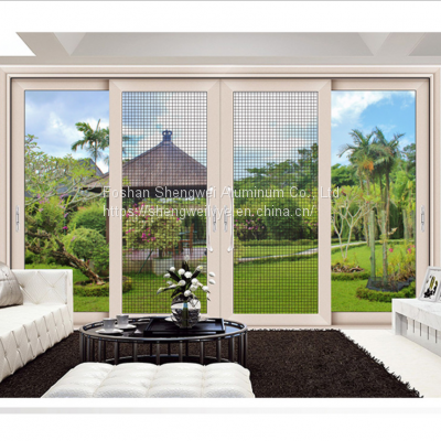 Residential Double Glaze Sliding Door Interior Sliding Door With Built-In Blind Balcony Aluminium Sliding Door