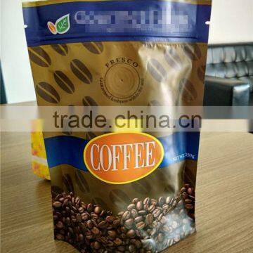 stand up coffee pouch laminated plastic customer printing coffee bag