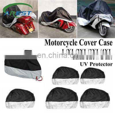 Motorcycle Cover Waterproof L/XL/2XL/3XL/4XL + Storage Pouch Protect Rain Snow Dust Fits for Motorcycles ATV Scooters Covers