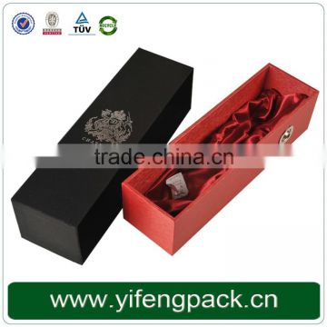 Plain color offset printing cardbod box high quality custom champagne bottle gift box