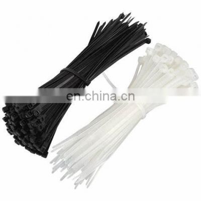 JZ 100Pcs 3.6*100mm Zip Tie Durable Self locking Black and White Nylon Zip Cable Ties for Home Office Garage and Workshop