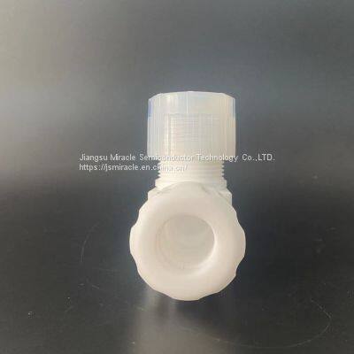 Коррозионностойкий белый первичный фиттинг из ПТФЭ photo-4