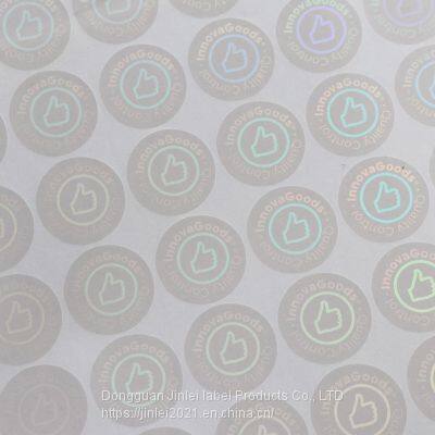 Custom Transparent Hologram Sticker for Plastic Card Security Paper photo-2