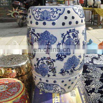 Wonderful Chinese Blue and White Porcelain Garden Furniture Stool