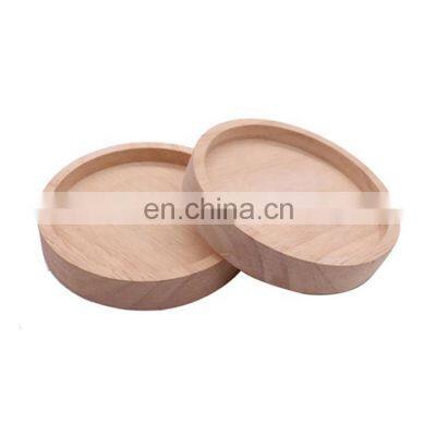 Round Cup Mat Newest Coffee Heat Insulation Hot Mat kitchen Decoration Gift Beech Wood  Cup Mats