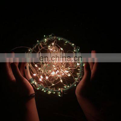 Diwali lights LED copper wire mobile phone control string  LED christmas light festive party supplies