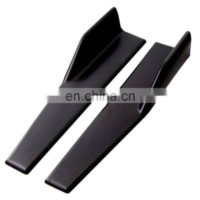 2PCS Universal Side Skirt Extension Rocker Left & Right Splitters Winglet Wings Canard Diffuser 45cm 86cm