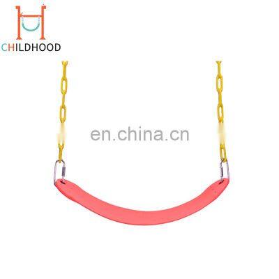 High quality custom colorful outdoor children plastic swing seat