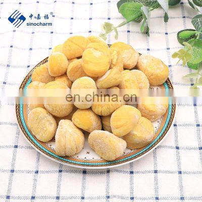 Sinocharm Frozen fruits BRC-A Approved IQF Chestnut  Frozen Whole Peeled Chestnut