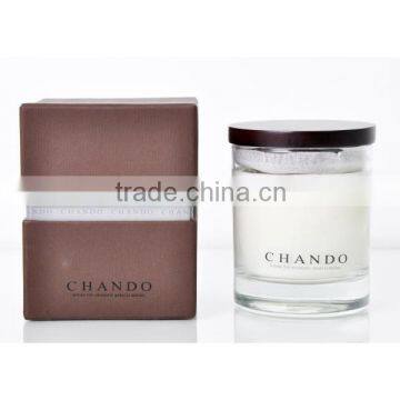 235g Aroma natural scented candle glass candle jar iron lid SA-2435