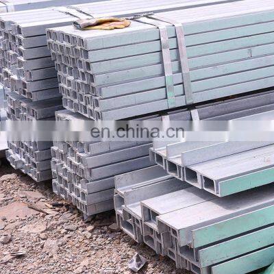 Standard Size 100x50x5.0 mm Galvanized Steel C U Channel Bar Price