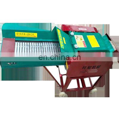 Hay Forage Chopper horizontal gasoline electric motor animal feed corn straw grass chopper silage machine