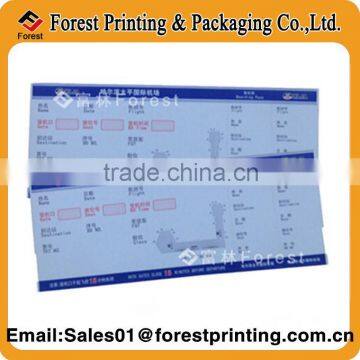 Cheap flights tickets, paper printed tickets