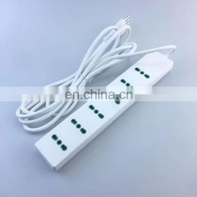 Multi Color Italy Standard 6-Outlet Surge Protector Electrical Power Strip