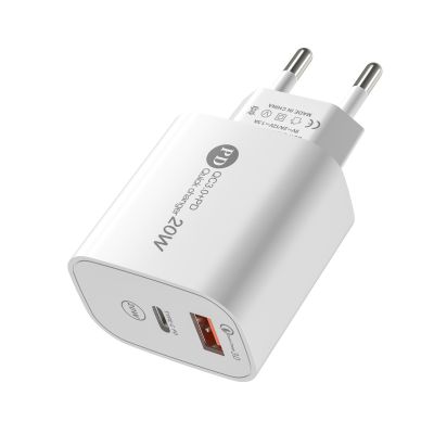 20W Fast Wall Charger PD Type C Quick Charger QC 3.0 Adapter for Iphone for Samsung Mobile Phones Cell Phones