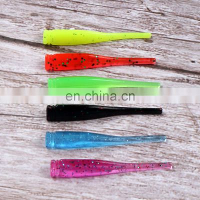 JOHNCOO  Lure Straight Tail Worm 4.3cm 0.5g Root Fishing Soft Bait