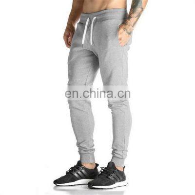 Custom made skinny leg slim fit cotton sweatpants for men fleece custom joggers Customize your logo gym track pant