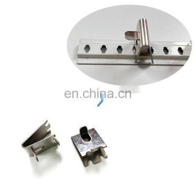 Custom Stainless Steel Stamping Parts Refrigeration Metal Steel Shelf Clip Manufacturer