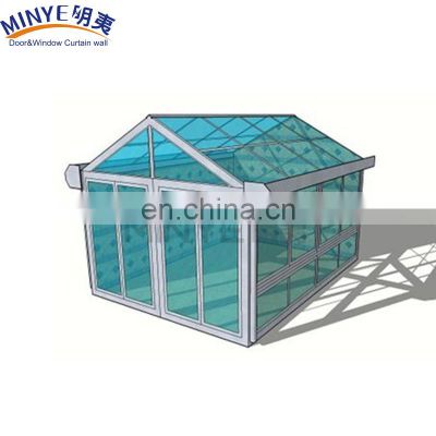 triangle roof aluminum profile sunroom panels for sale