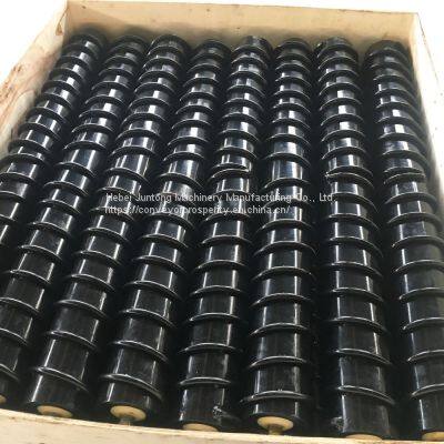 DIN Belt Conveyor Rubber Spiral Roller for Cement