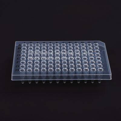 PCR Strip Tube Plate, 96-well, Low Profile, White photo-5