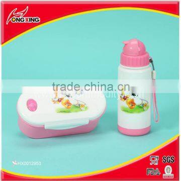 Kids Tin Lunch Box Set and Water Bottle PP Bento Lunchbox Set photo-2