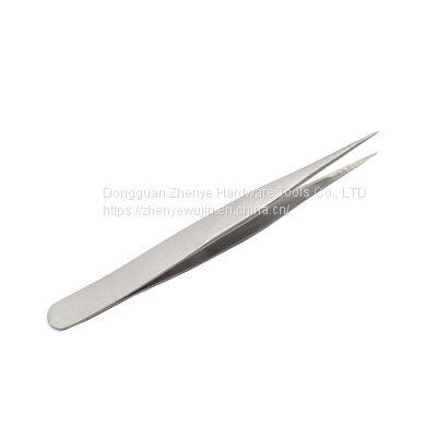 Planting Eyelashes High Precision Tweezers Sand Blasting Anti Slip Static Free Eyelash Clip Single Blossom SS-10 Tweezers photo-5