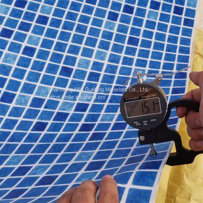 PVC Film swimming pool pure color Anti-Microorganisms polyvinyl chloride pvc swimming pool liner