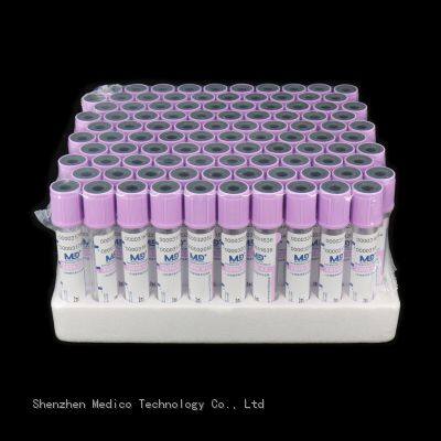 K2/K3 EDTA Tube Disposable Medical Vacuum Whole Blood Collection Tube With Purple Cap photo-4