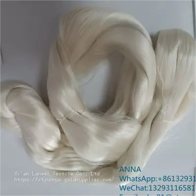 For Knitting Fabric Super Soft And White Silk Yarn For Weaving photo-3