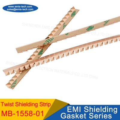 Paste 3m 9469 Tape& Easy to Install Foldover Becu Gasket EMI Stainless Steel Spring