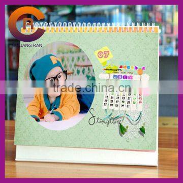 High quality custom cheap printed small MOQ 2015 handmade paper calendar