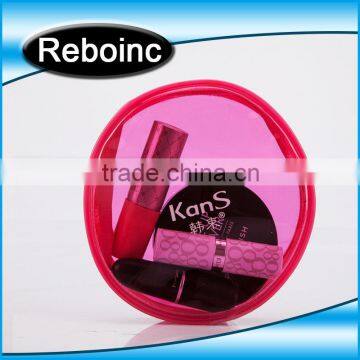 Piping pvc round bag Customized round PVC packing bag,coin purse with nice priniting