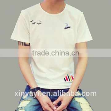 2014 Summer fashion men t shirt with prints combed cheap cloth from China wholesale clothing