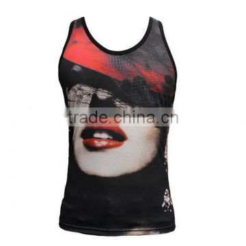 Men's popular design advertising tank top