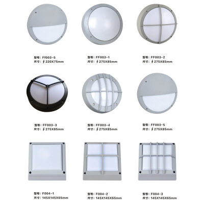 Outdoor Waterproof and Moisture-proof Lamp Round Square Aluminum Outdoor Balcony Corridor Simple Three-proof Ceiling Lamp photo-3